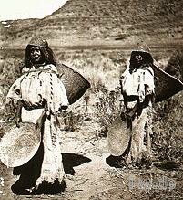 Paiute-Frauen beim Ernten